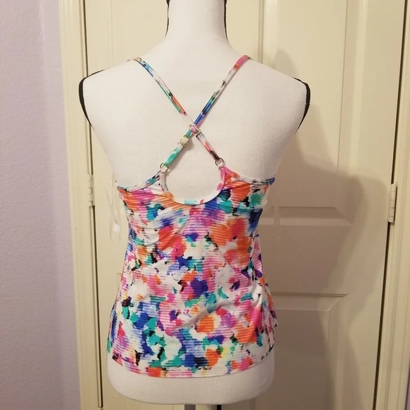 NWT Kenneth Cole Cabana Cutie Tankini Swim Top S - Picture 6 of 9